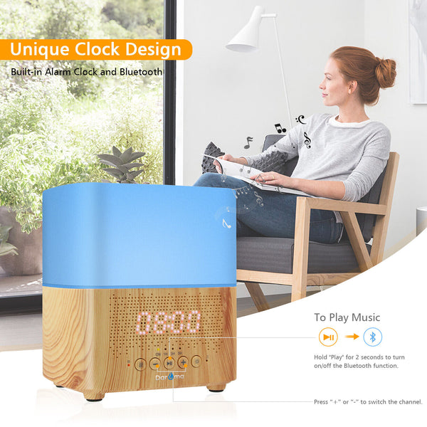 Alarm Clock Bluetooth & Essential Oil Diffuser