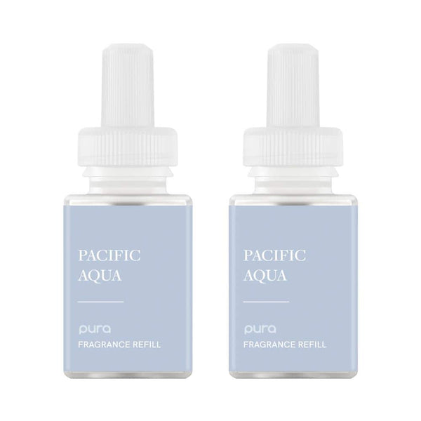 Pacific Aqua - Fragrance Bottle for Pura Smart Diffusers - up to 120-Hours (2-Pack)