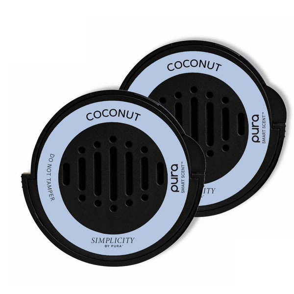 Coconut by Pura - Fragrance for Car Diffuser - up to 60-Days of Scent- 2-Pack