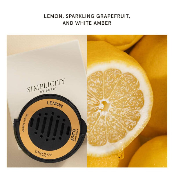 Lemon by Pura - Fragrances for Car Diffuser -Long Lasting Scent for Your Car - 2-Pack