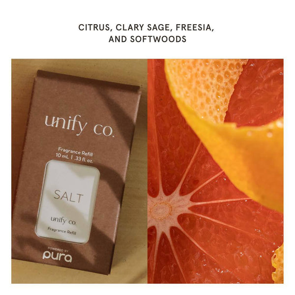 Salt by Unify X Pura  - Fragrance Bottles for Smart Fragrance Diffusers - (2-Pack)