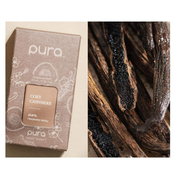 Pura plus Smart Home aromatherapy Diffuser Set for Large Spaces - Includes Cozy Cashmere and Pacific Aqua Scents
